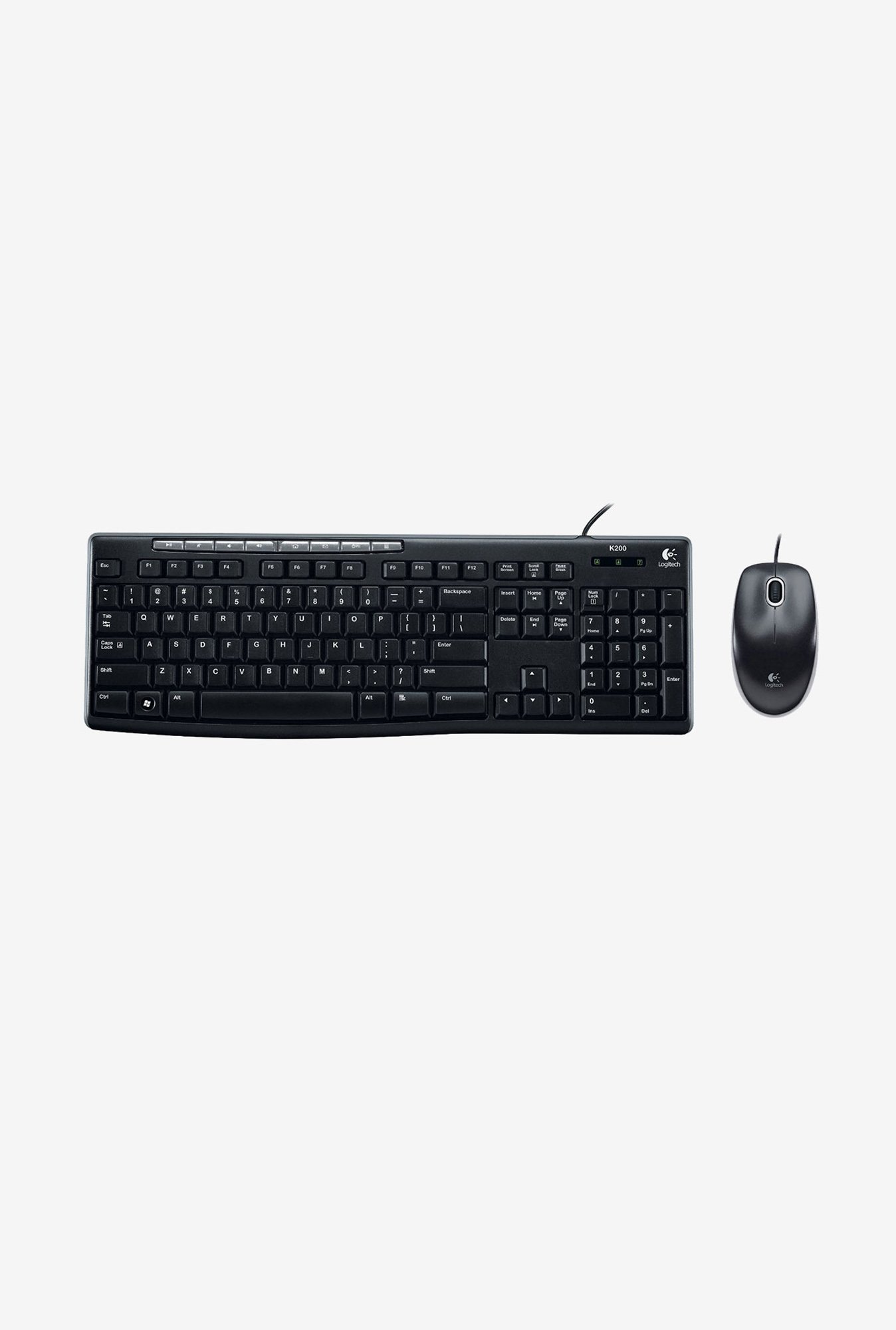 Logitech MK200 Keyboard & Mouse Black
