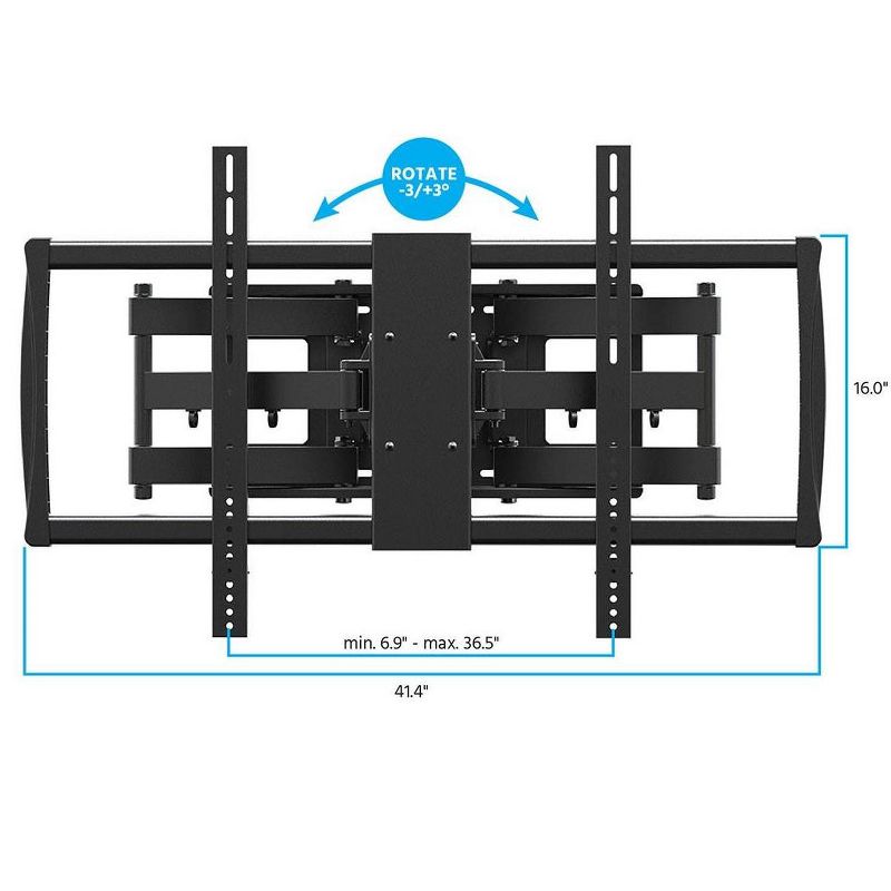 Black Adjustable Tilt/Tilting Wall Mount Bracket for Panasonic Viera TC-P50ST30/TCP50ST30 50" inch Plasma HDTV TV/Television