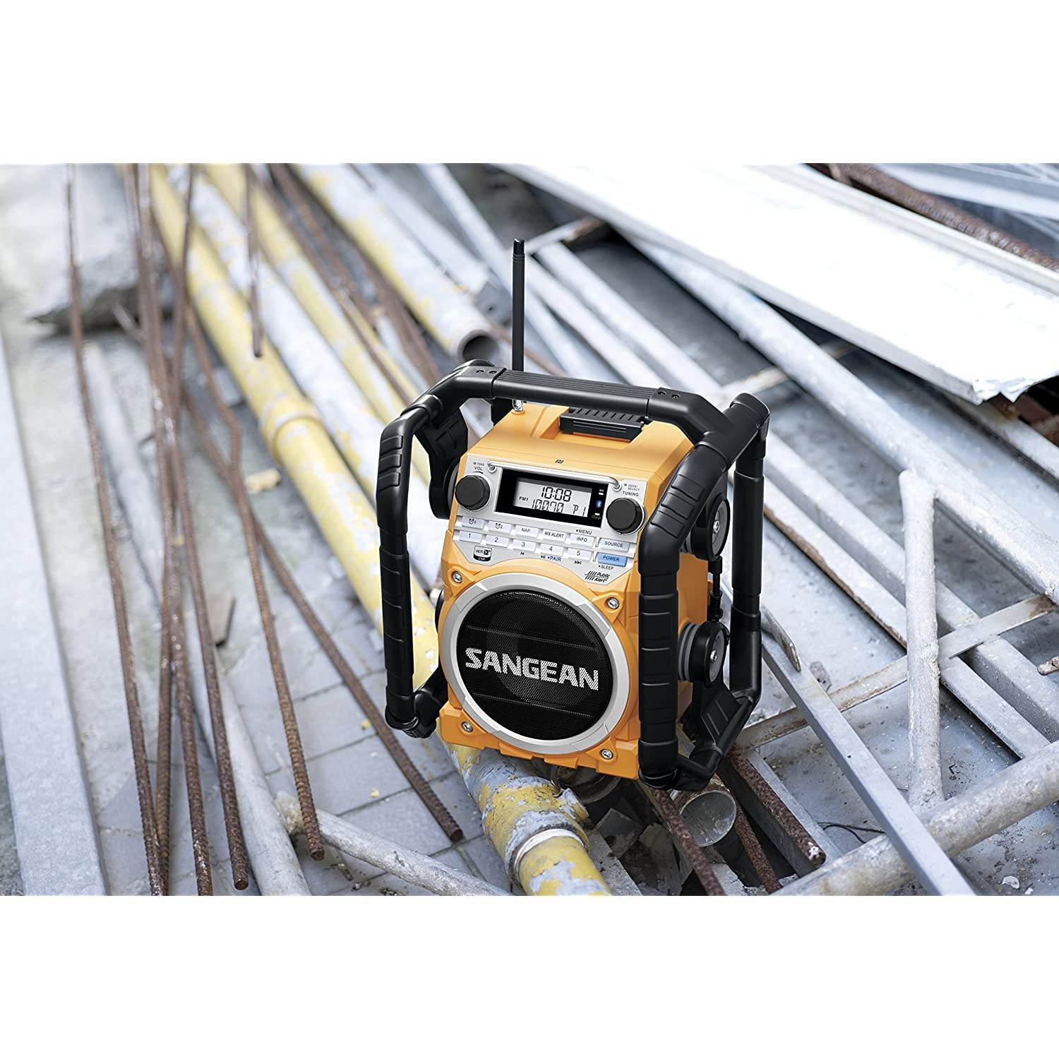 Sangean U4 AM/FM-RBDS/Weather Alert/Bluetooth/Aux-in Ultra Rugged Rechargeable Digital Tuning Radio