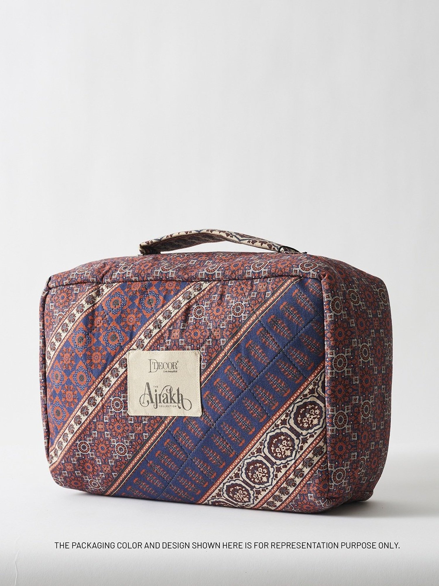 DDecor Printed Red 210 TC Cotton King Bedding Sets