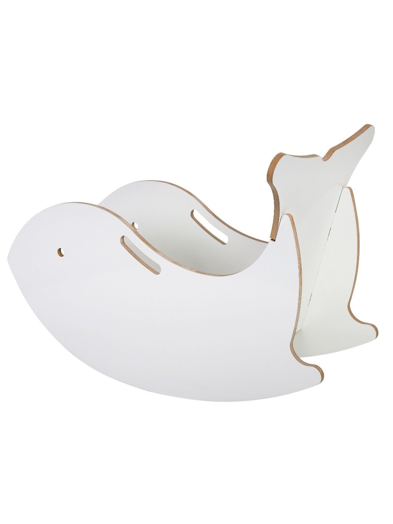 Kiddery White Montessori Inspired Whale Rocking Chair for Kids (Age 3-8 Years)