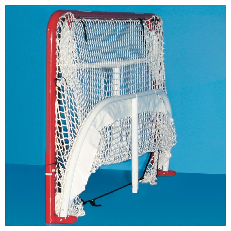 EZ Goal Folding Metal Hockey Goal with Backstop-Targets & Shooter Tutor - 6'x4'