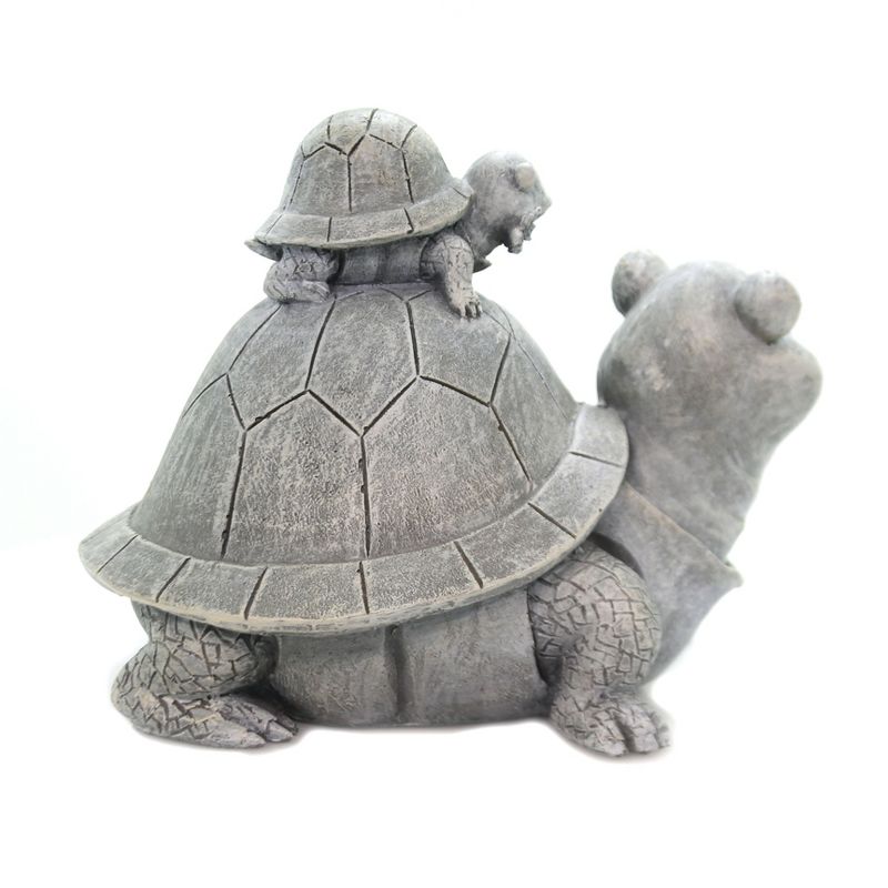 Home & Garden 7.0" Turtle & Baby Statue Summer Yard Decor Roman, Inc  -  Outdoor Sculptures And Statues