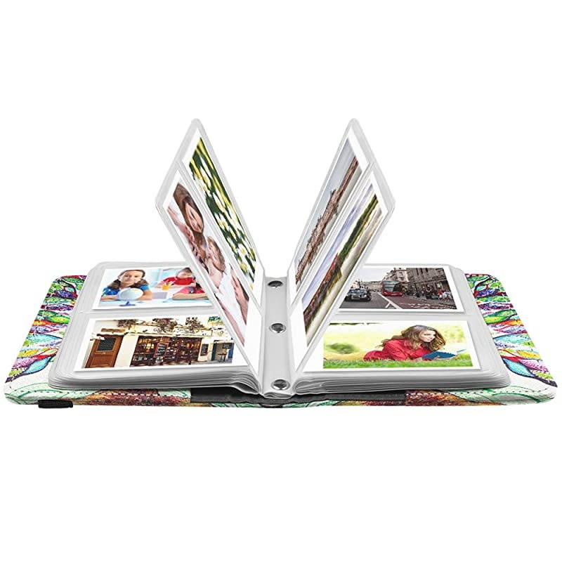 Mini Photo Album for 3Inch Film 104 Pockets Album for Fujifilm Instax Mini 11Mini 9Mini Link PrinterMini LiPlay Canon Ivy CLIQ Polaroid Kodak Instant Print Camera Love Tree