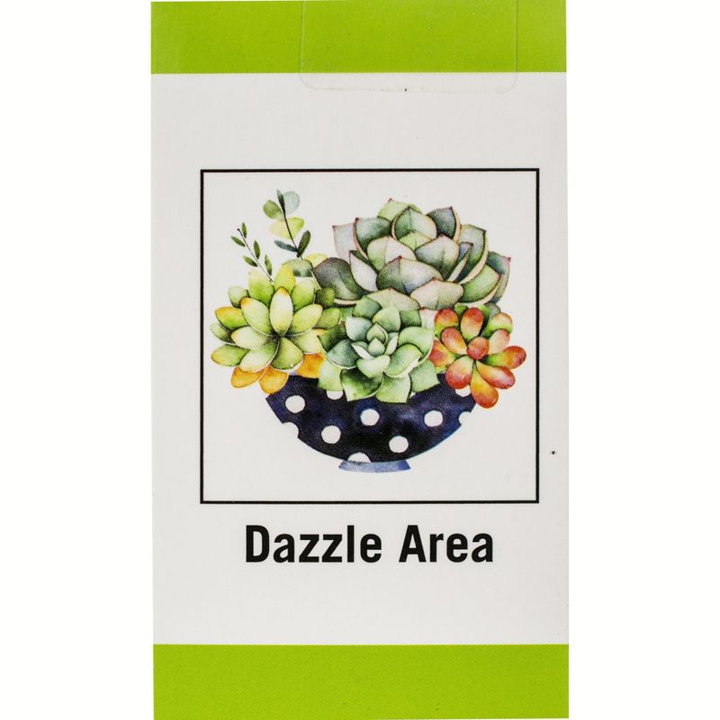 Leisure Arts Diamond Art Intermediate Kit 12"X12"-Succulent Planter