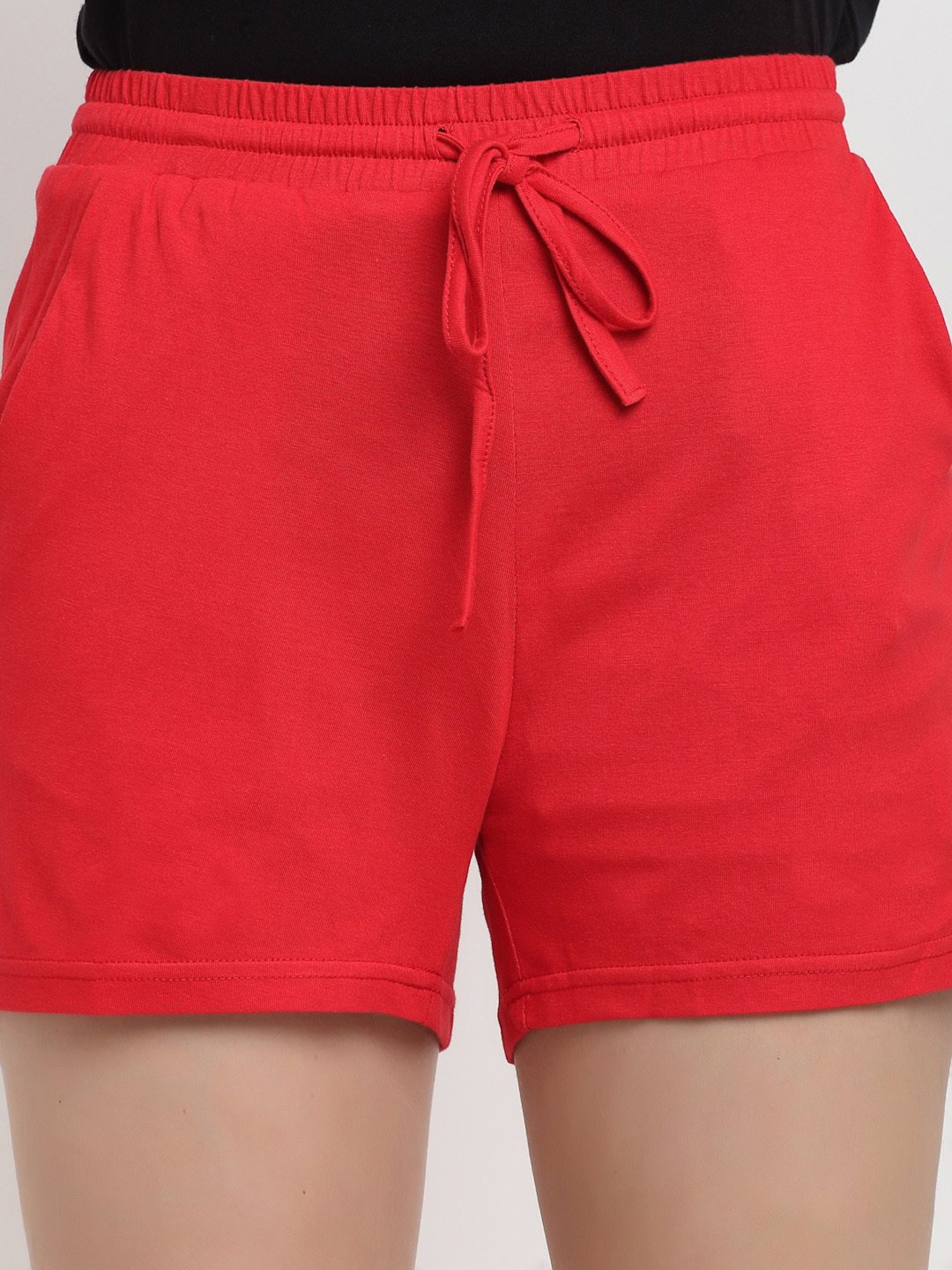 BRINNS Red Regular Fit Mid Rise Shorts