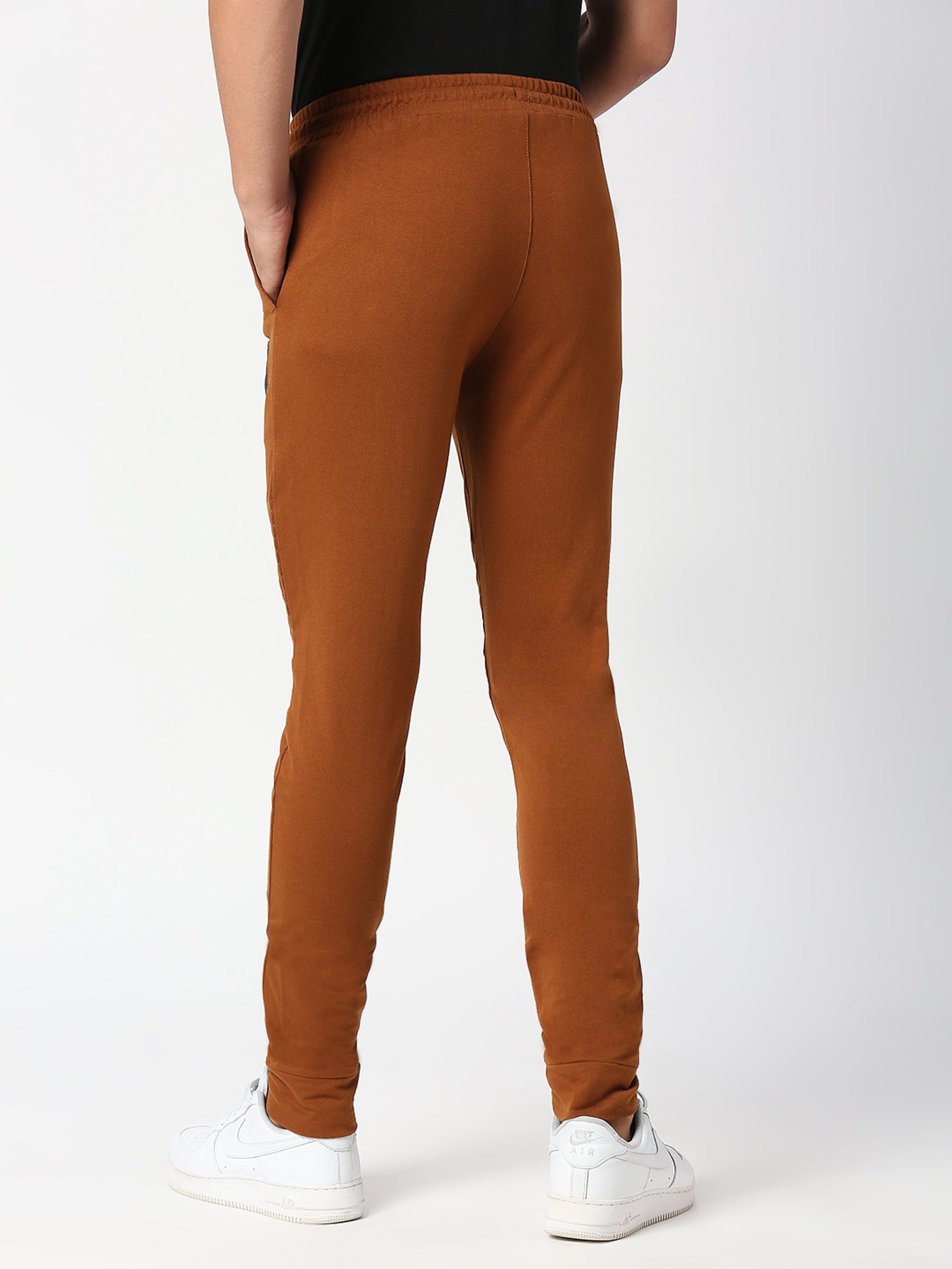 Fitz Brown Slim Fit Sports Joggers