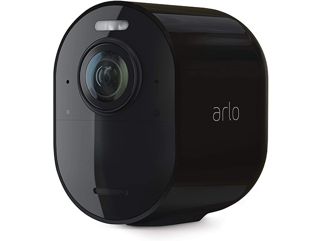 Arlo Ultra 2 Spotlight Camera | Wire-Free, 4K Video & HDR | Color Night Vision, 2-Way Audio, 6-month battery life, Motion Activated, 180&deg; View | Black