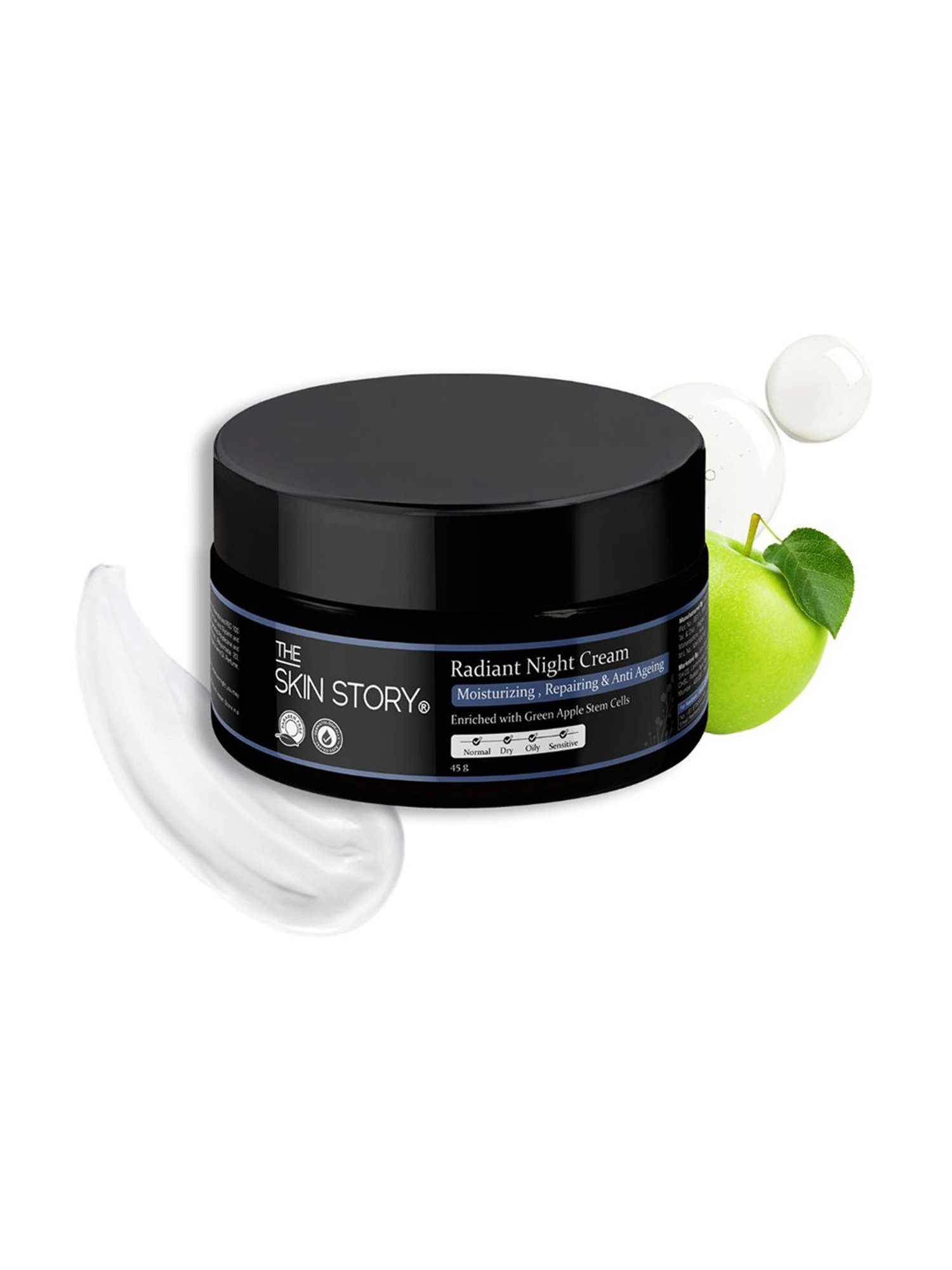 The Skin Story Green Apple Stem Cells Radiant Night Cream - 45 gm