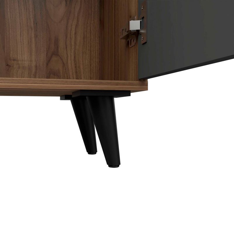 63" Lindon 3 Tier Shelf Bookshelf Medium Wood - RST Brands