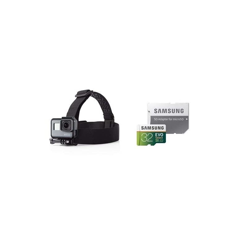 Head Strap Camera Mount for GoPro and Samsung 32GB 95MBs U1 MicroSD