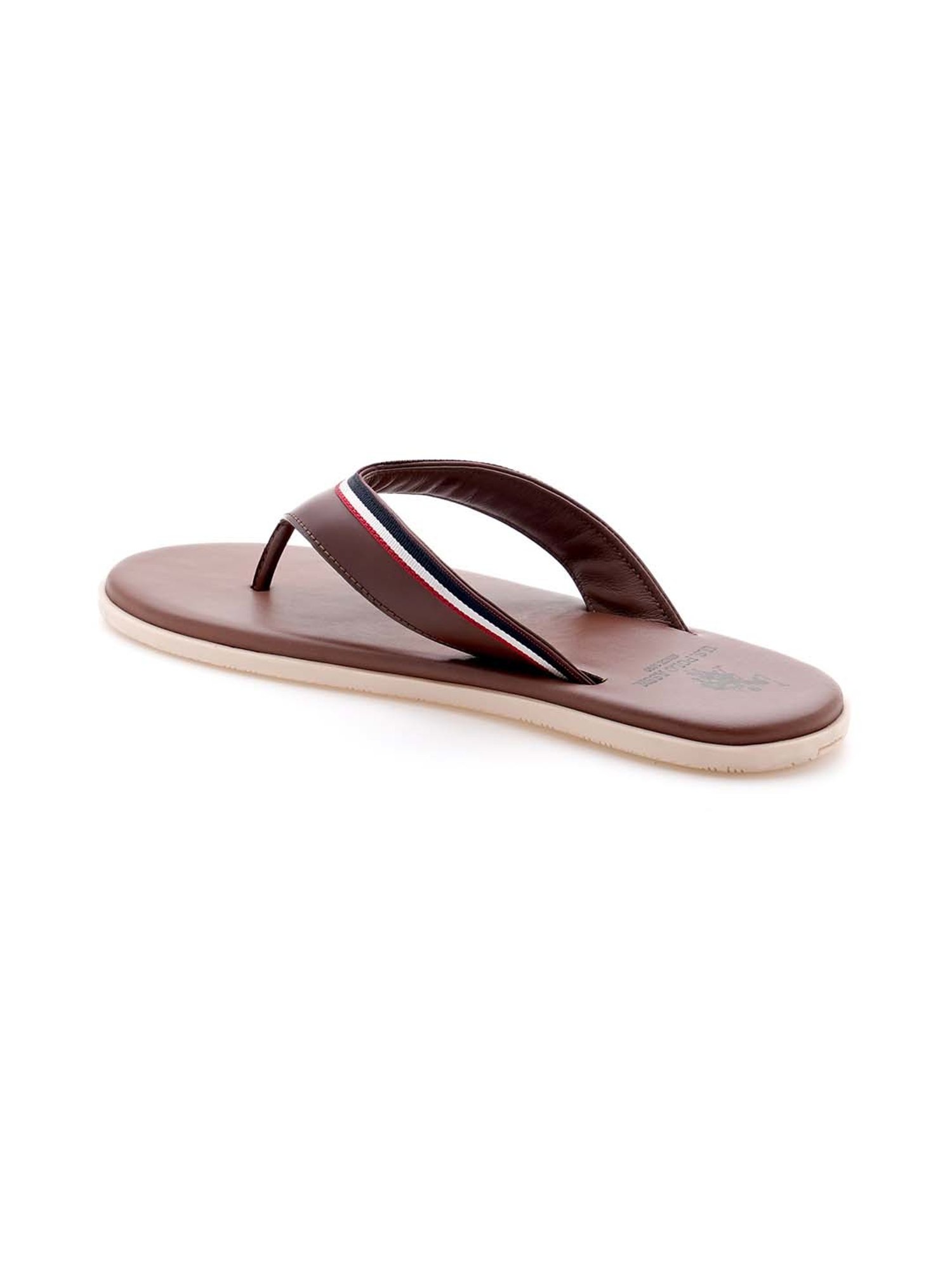 U.S. Polo Assn. Men's CORNEL Tan Thong Sandals