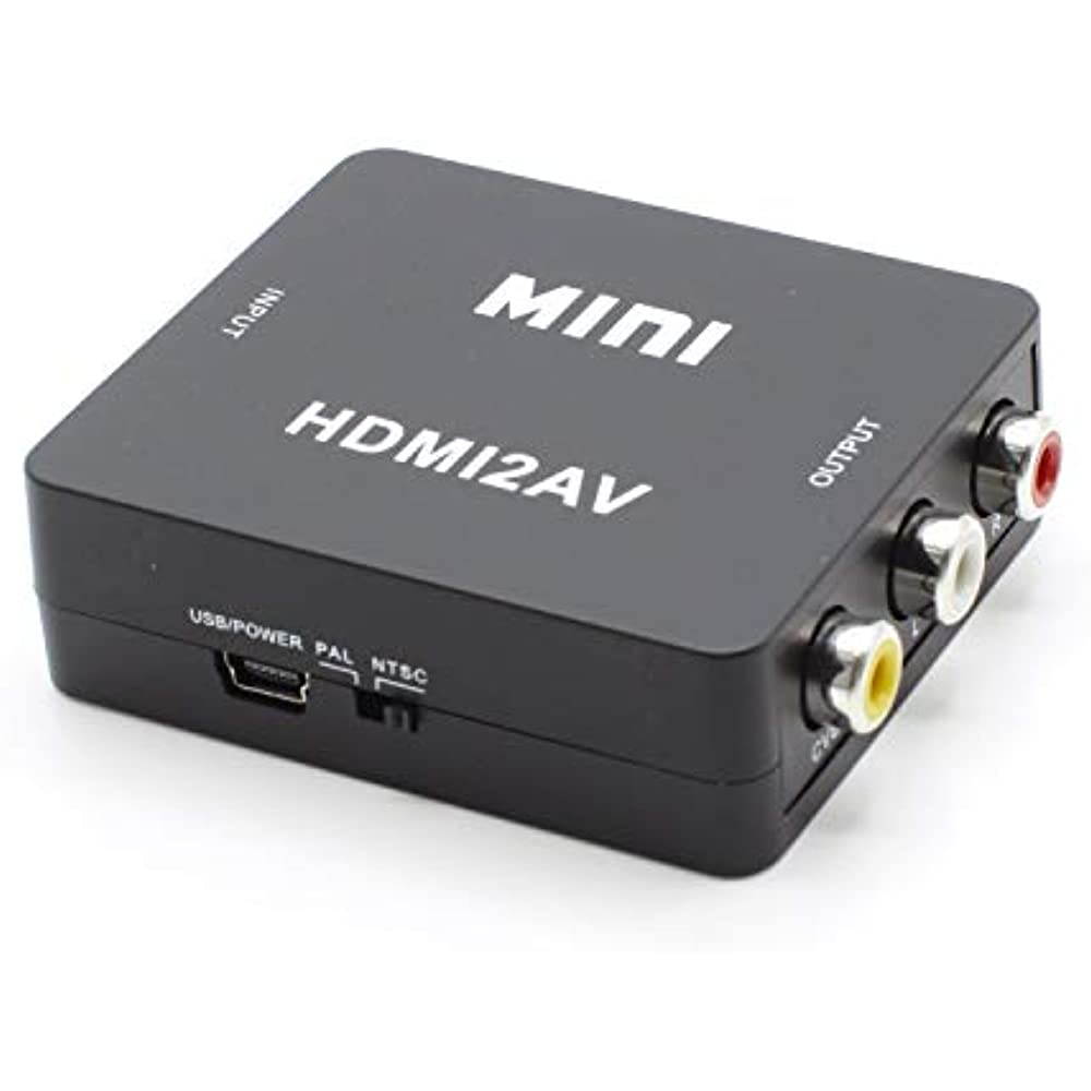 HDMI to RCA Converter Kit | FEATURES Converter &ndash; HDMI & Composite Cables - Black