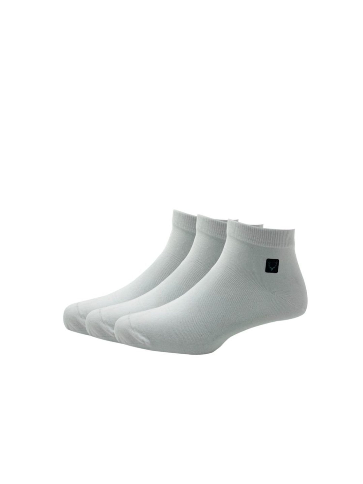 Allen Solly White Cotton Socks (Pack of 3)