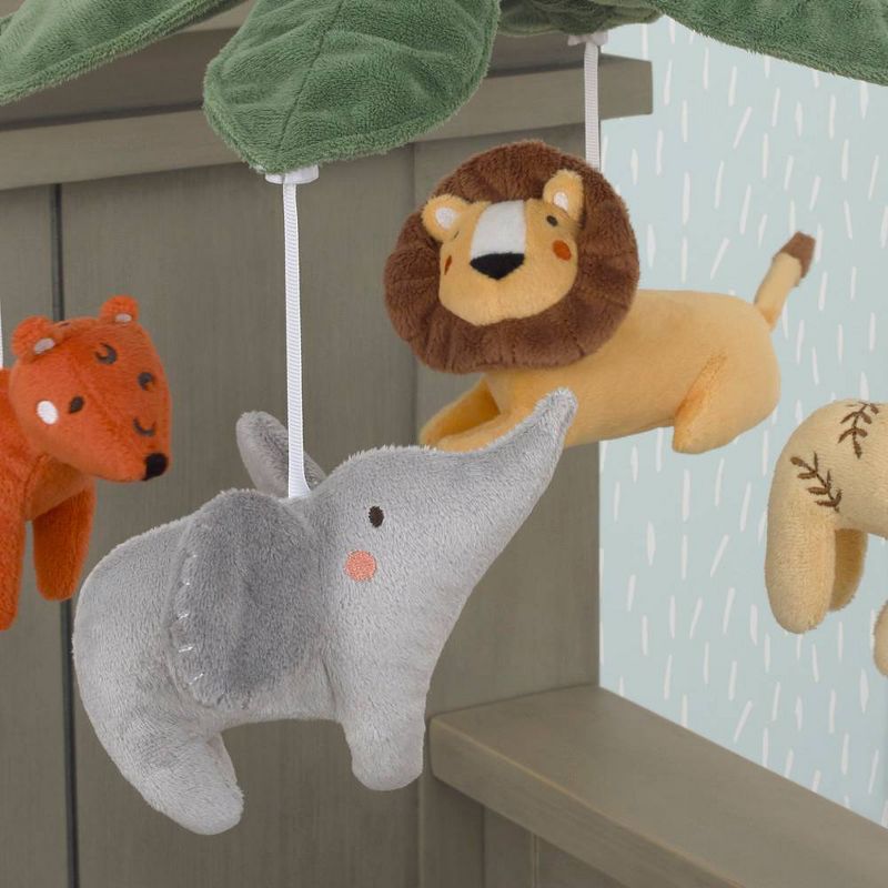 Lambs & Ivy Sky Rocket Planets/Stars Musical Baby Crib Mobile Soother Toy- Blue