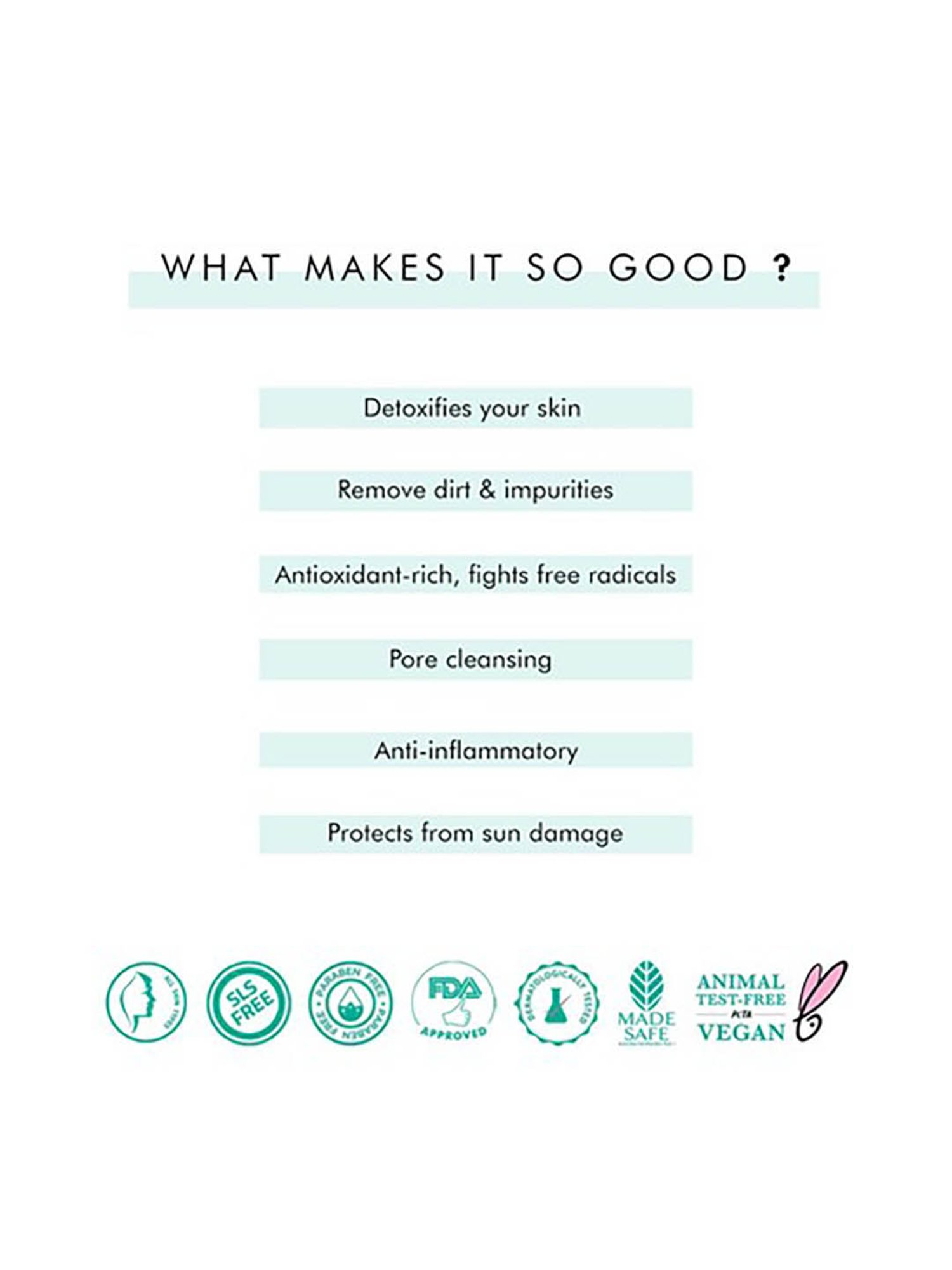 mCaffeine Naked Detox Dirt Removal Green Tea Face Wash - 100 ml