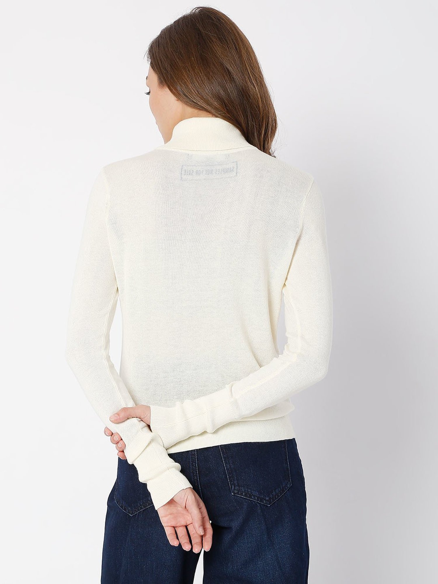 Vero Moda Beige Regular Fit Sweater