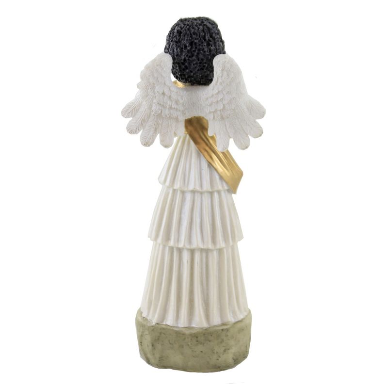Black Art 9.0" Armor Prayer Angel Heavenly Figurine  -  Decorative Figurines