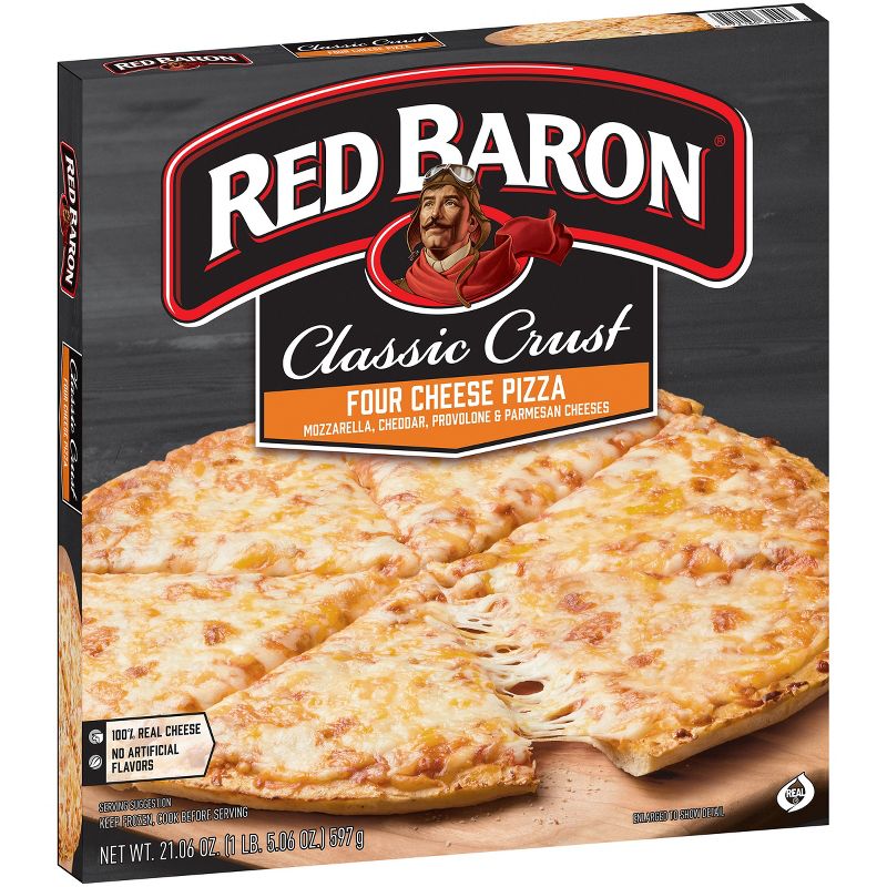Red Baron Classic Four Cheese Frozen Pizza - 21.06oz