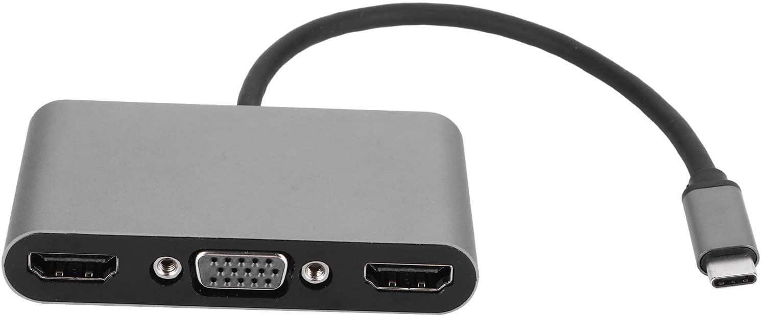 USB-C Multimedia 4K HDMI USB Charging Adapter for MacBook with Pass Thru Charging, Space Gray (K181-1041-SG4I)