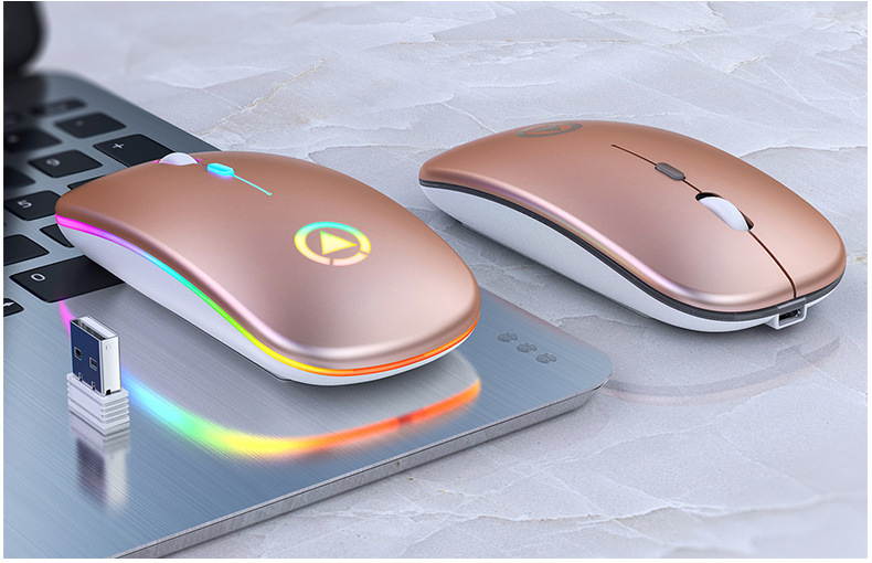 Silent LED Backlit Mice USB Optical Ergonomic Gaming Mouse Rechargeable Mouse Wireless PC Computer Mouse Gamer Mouse For Laptop