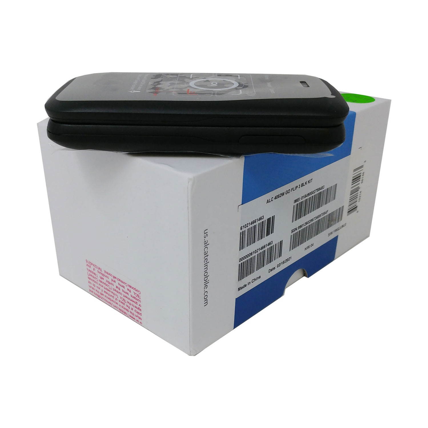 OB Alcatel Go Flip 3 4052W T-Mobile 2.8 in TN TFT Display 4G LTE Flip Phone - Prime Black