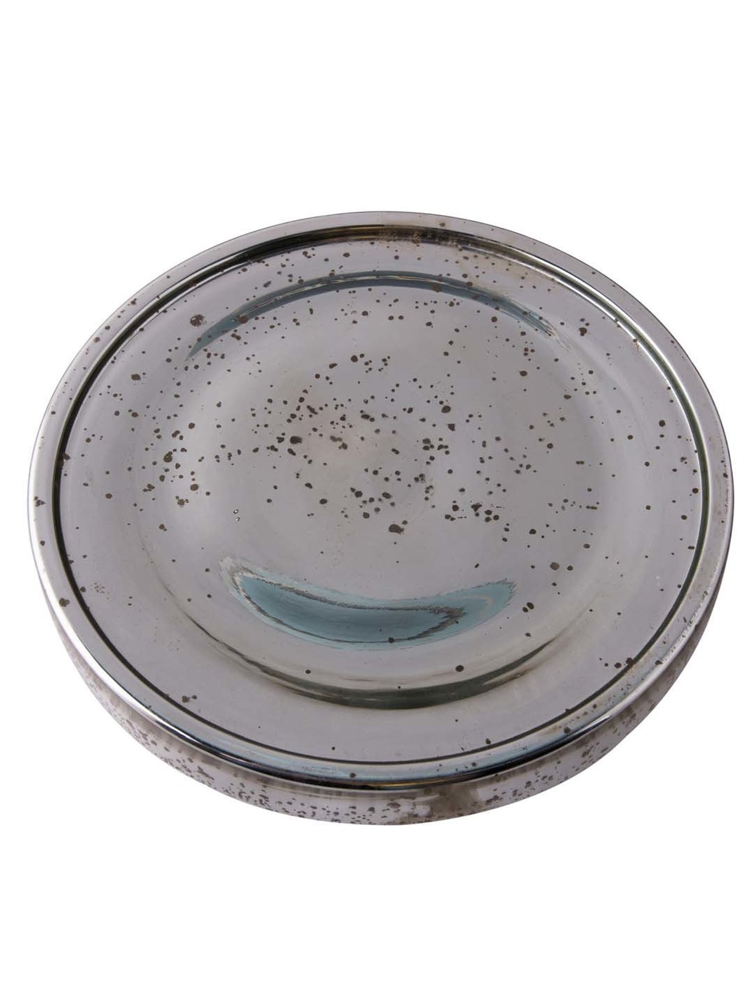 Homesake Silver Glass 25 cm Cake Stand - Set of 1