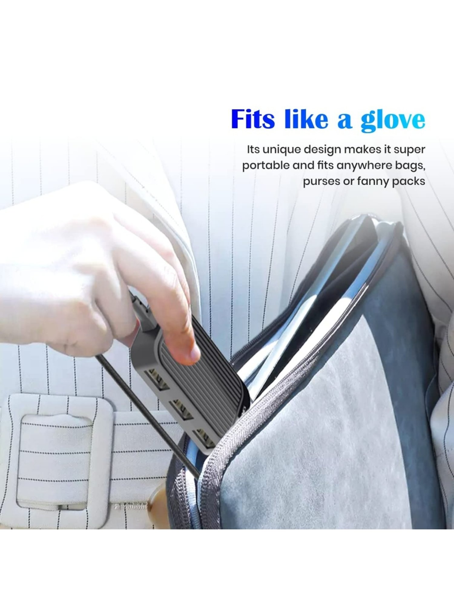 Portronics Mport 4D USB 2.0 Hub with 4 Ports, Data Transfer Upto 480Mbps (Black)