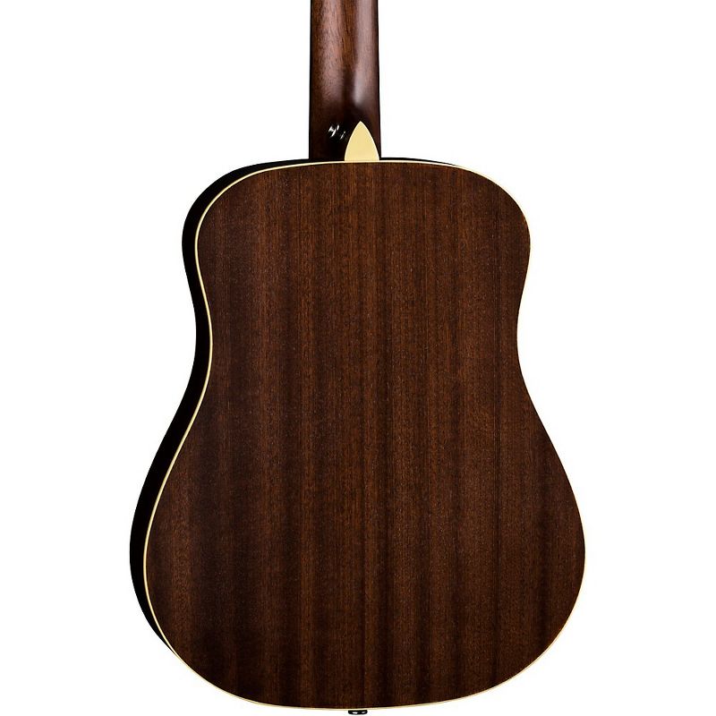 Luna Guitars Safari Artist Vintage Travel Acoustic Guitar Distressed Vintage Brownburst