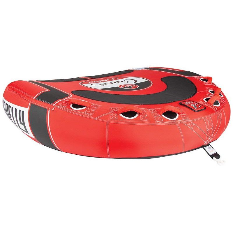 CWB Cruzer 3 RiderInflatable Concave Deck Water Towable Tube, Red