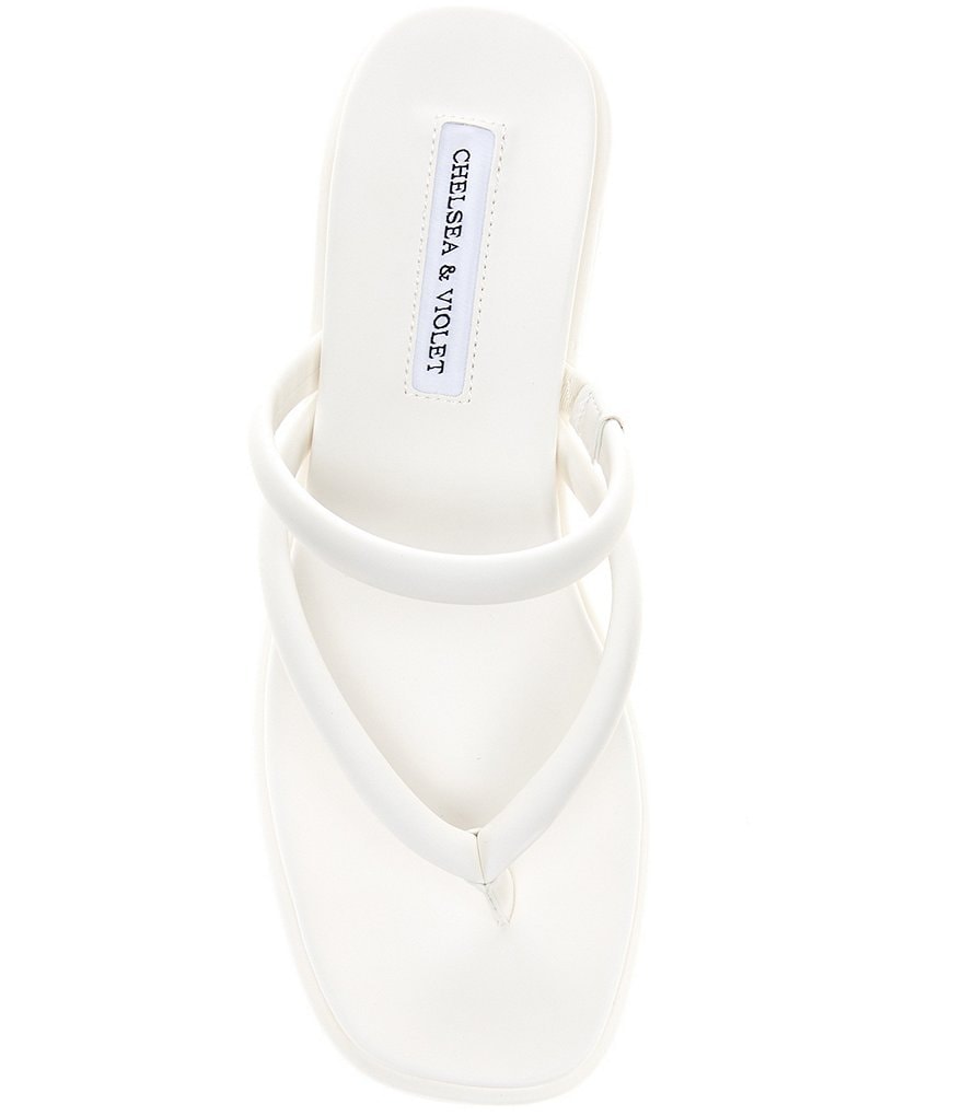 Chelsea & Violet Benni Color-Changing Flatform Wedge Thongs