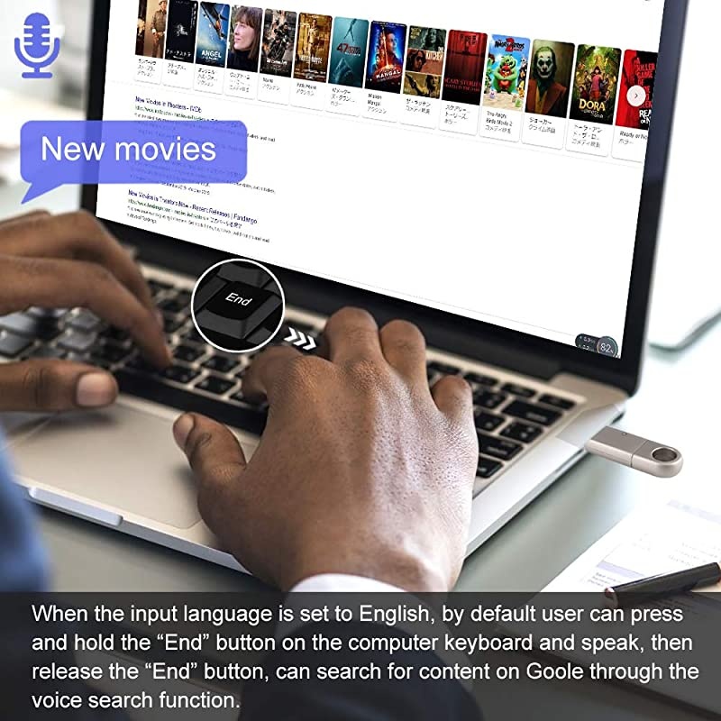 Intelligent Voice Input Translator for Computer Voice Input Voice Translation Voice Search Smart Tool Automatically Open Google Chrome Browser Intelligent Voice Search on Computer Silvery