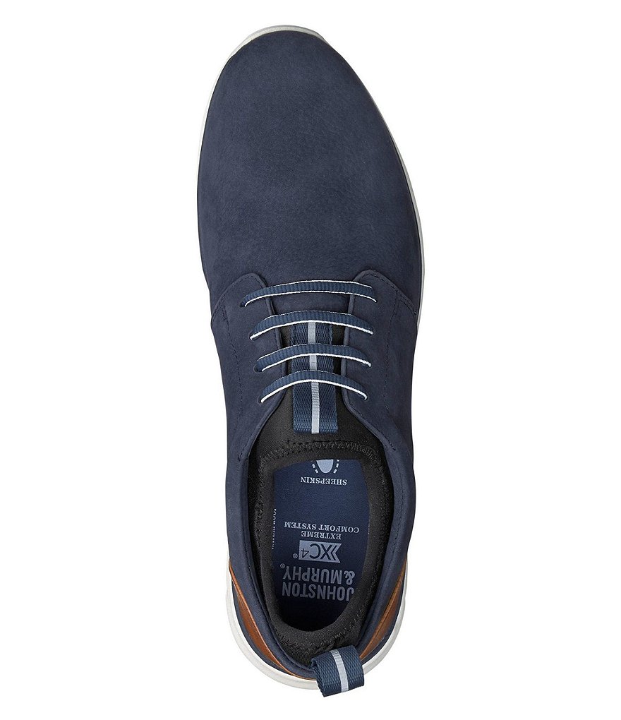 Johnston & Murphy Men's XC4 Prentiss Plain Toe Suede Waterproof Sneakers