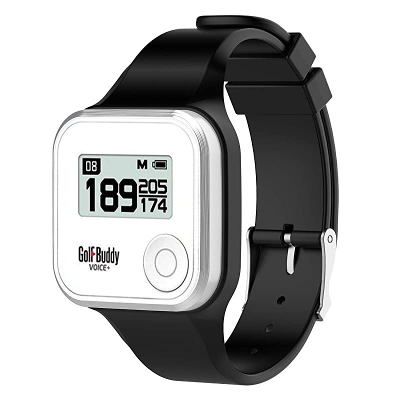 Wristband Compatible with GolfBuddy Voice 2 Watch Silicone Replacement Band Straps Watchbands Fit for Golf Buddy VoiceVoice 2 Golf GPS Watch Black amp White