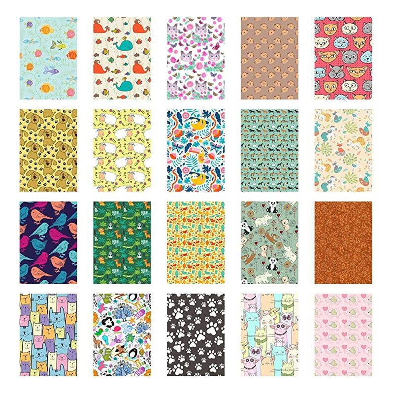 instax Mini Instant Film 20 Exposures + 20 Sticker Frames for Fuji Instax Prints Animal Package