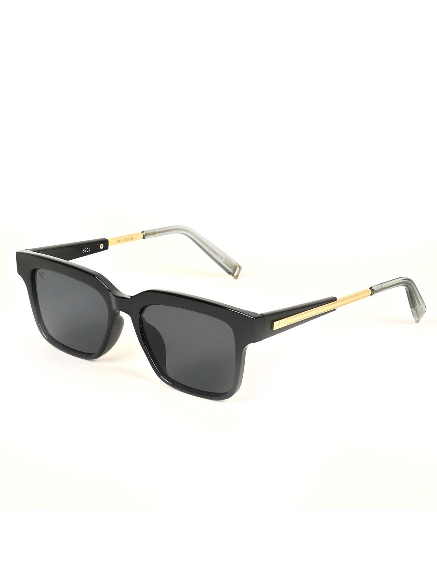 Voyage Black Square UV Protection Unisex Sunglasses