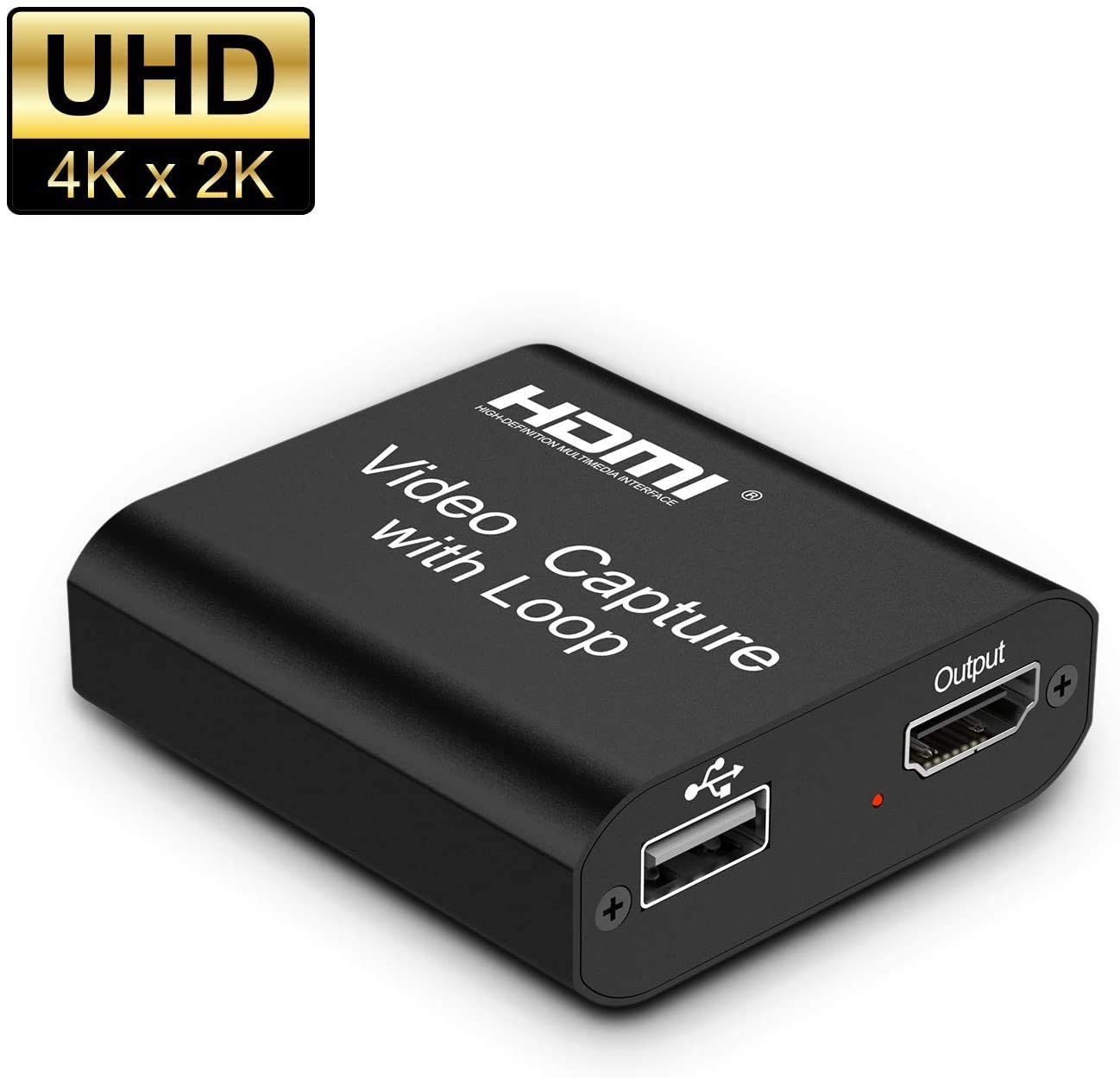 DIGITNOW Video Capture Card 4K HDMI Video Capture Device with Loop Out, Full HD 1080P Live Streaming Video Recorder Converter, Support Windows?Android and Mac OS