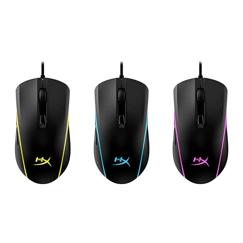 Pulsefire Surge RGB Wired Optical Gaming Mouse Pixart 3389 Sensor up to 16000 DPI Ergonomic 6 Programmable Buttons Compatible with Windows 108187 Black