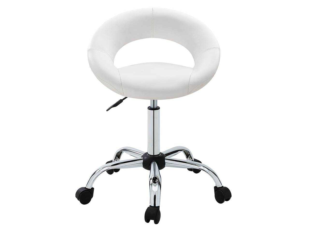 Cresent Swivel Height Adjustable Task Chair PU Leather Office Chair with Wheels