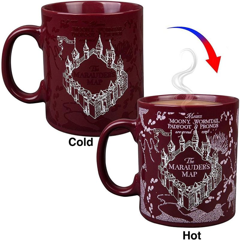 Seven20 Harry Potter Marauders Map Heat Reveal 20 oz Ceramic Coffee Mug