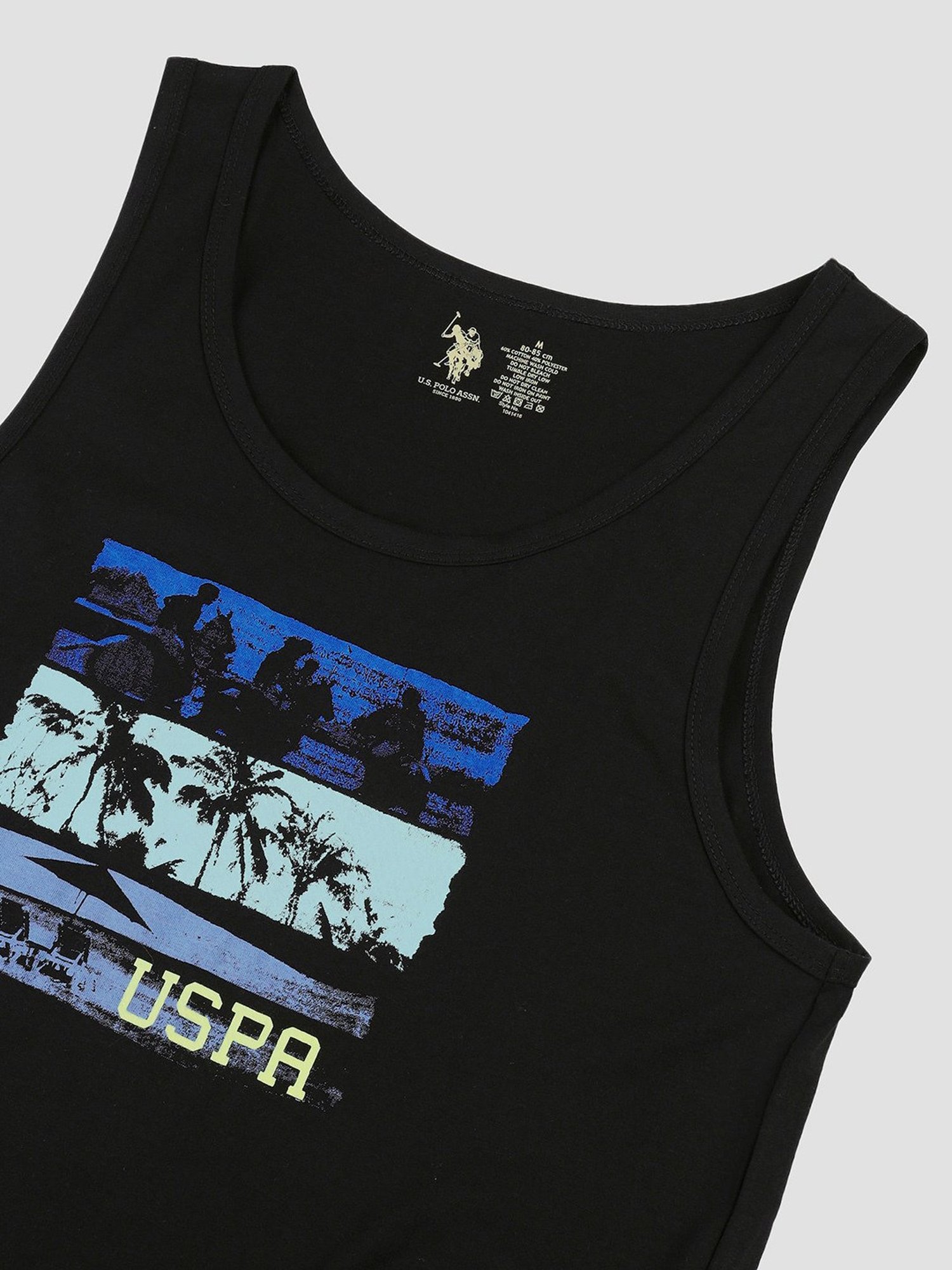 Cantabil Navy Blue Cotton Regular Fit Vest