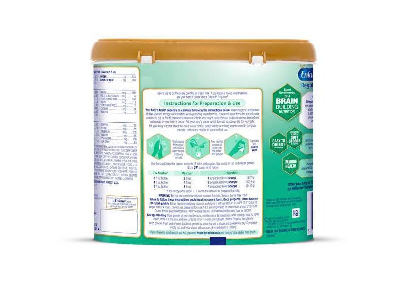 Enfamil Reguline Infant Formula Powder - 19.5oz/4pk Each