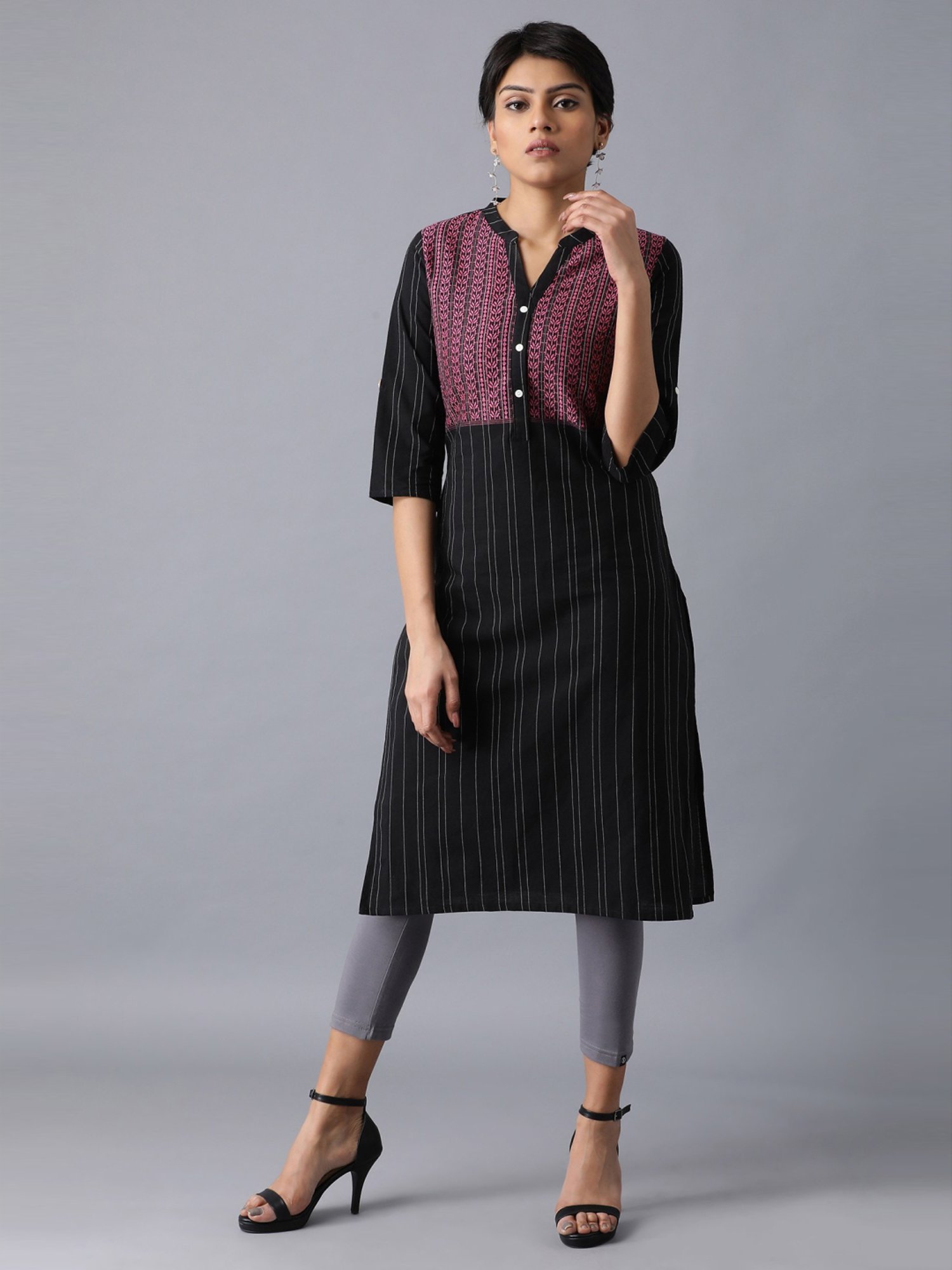 Elleven Grey Cotton Leggings