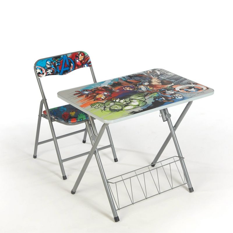 2pc Avengers Foldable Activity Desk and Chair Set