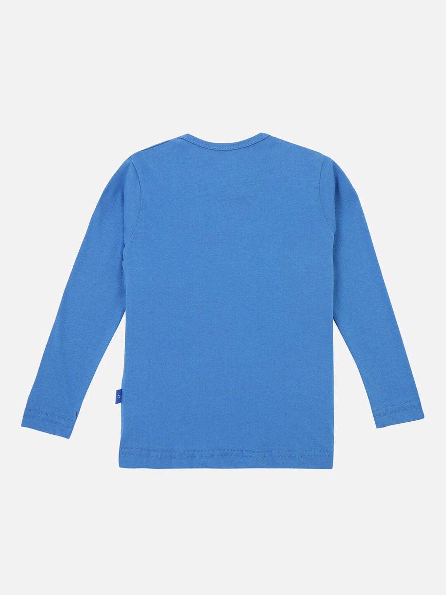 Proteens Girls Blue & Grey Printed Full Sleeves T-Shirt with Pants