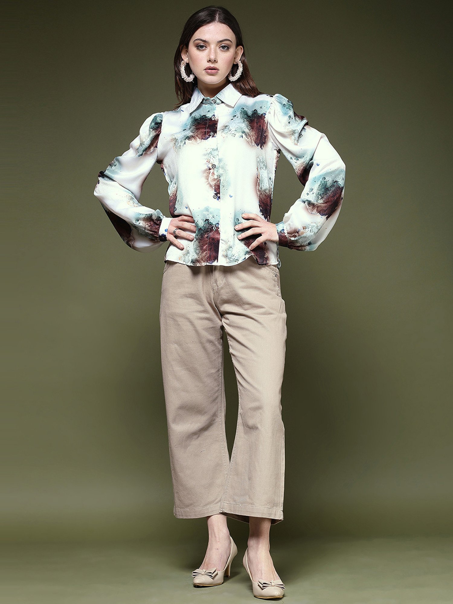 SELVIA Multicolor Tie - Dye Shirt