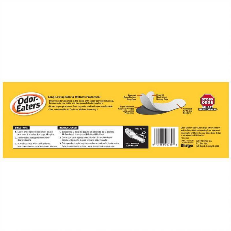 Odor-Eaters Comfort Insole 3ct