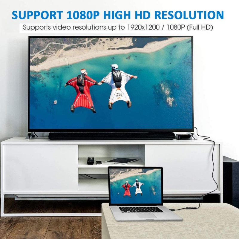 USB to VGA Adapter,Updated USB 3.0 to VGA Adapter Multi-Display Video Converter Compatible with PC Laptop Windows 7/8/8.1/10,Desktop, Laptop, PC, Monitor, Projector, HDTV