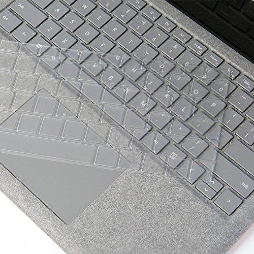 XSKN 2 in 1 Anti-scratch Full Body Skins Ultra Thin Removable Bubble Free Decal Laptop Sticker for Microsoft Surface Laptop (2017+) Upper and Bottom Cover (Space Gray, +Clear Keyboard Skin)