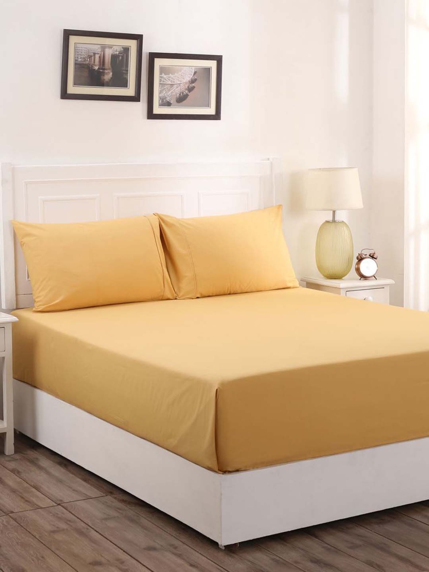 Maspar Golden Cotton 200 TC Bed Sheet Set